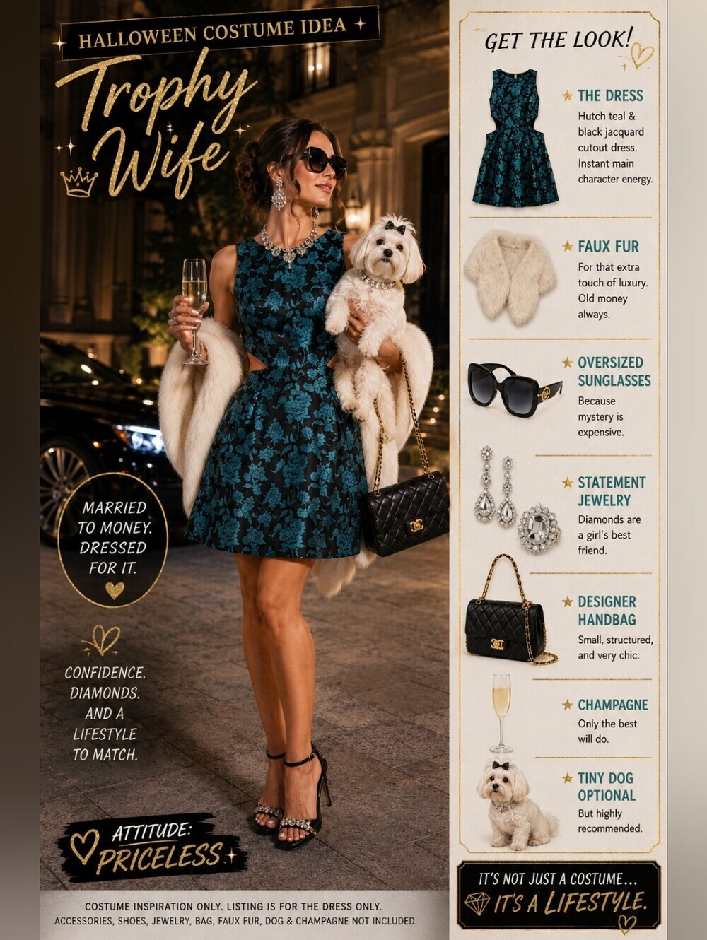 Hutch NWT Floral Cutout Cocktail Dress | Teal & Black Jacquard | Petite 8P $190